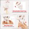White PVC Human Skeleton Model with Movable Joints and Rolling Metal Stand